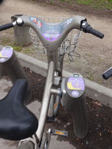 A Velib' docking station