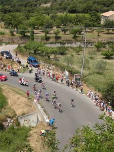 The leading pack at the second location